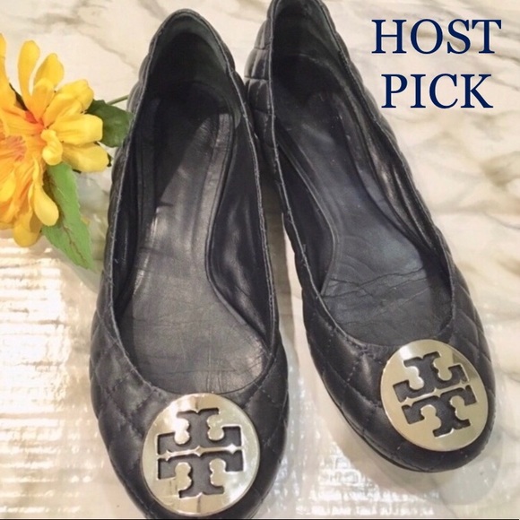 Tory Burch Shoes - •TORY BURCH NAVY FLATS•